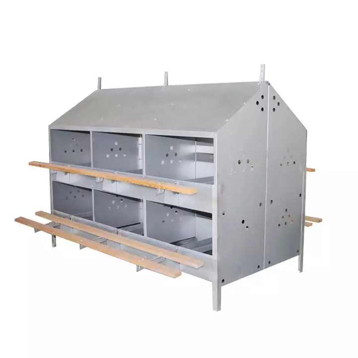 Hot Galvanized Steel poultry farm laying egg chicken nest 24 hole Egg Laying Nest Box hot sale poultry farm laying egg nest