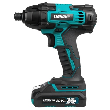 Liangye Power Tool 180Nm Max. Torque Cordless Battery Screwdriver Drill Rechargeable Impact Driver Set with Battery and Charger