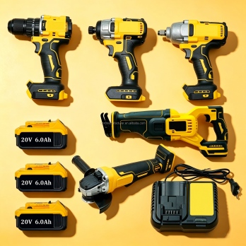 20V XR Series Complete Power Tool Pack Multi-function Drilling Grinding Sawing & Fastening Tools for Professional Contractors