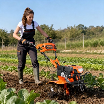 Agricultural Mini Farm Cultivator Rotary Petrol Agriculture Gasoline Power Tiller