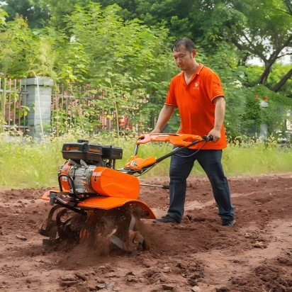 .5HP Gasoline Engine Motocultor Tiller Farm Walking Tractor Factory